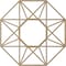 Ekena Millwork Guardian Wood Fretwork Pierced Ceiling Medallion, Hickory, 26"OD x 10 1/8"ID x 3/8"T CMWP26X26X0375GDHI - alternate 4
